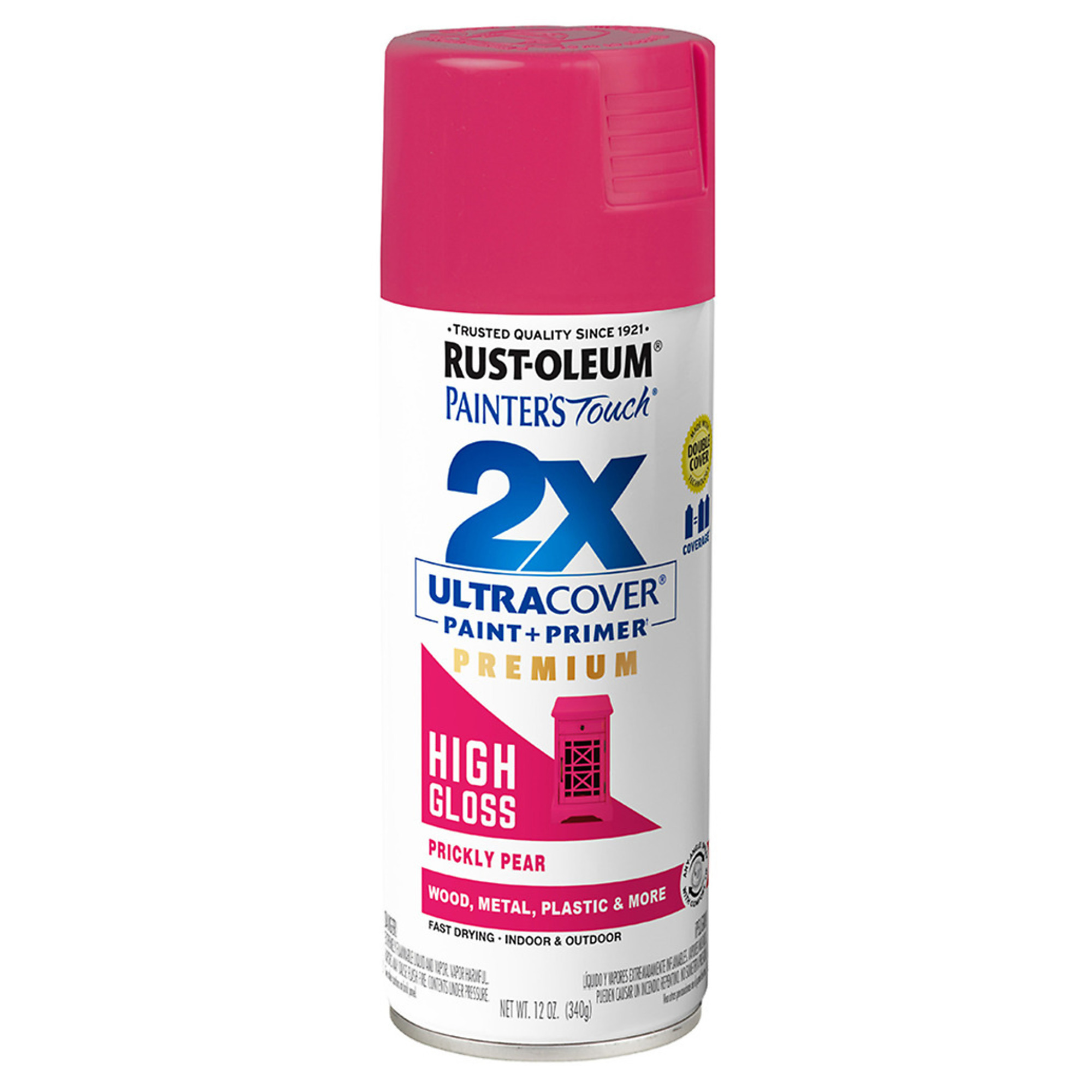 Rust-Oleum Painter's Touch 2X Spray Paint - High Gloss, Prickly Pear, 12 Oz., Model# 331174DS
